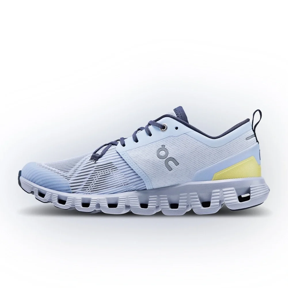 On Running Cloudstratus Light Blue and Yellow Shoes ON W CLOUD X 3 SHIFT sz 8 - Picture 8 of 9